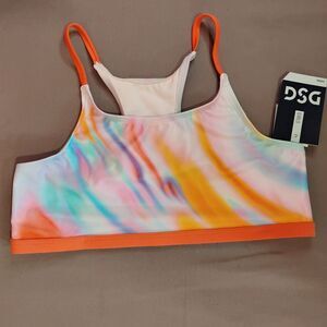 Girls DSG Swim Top Multicolor Abstract XL